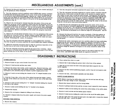 Y21CT2B Ch= TS-905Y; Motorola Inc. ex (ID = 2439143) Television