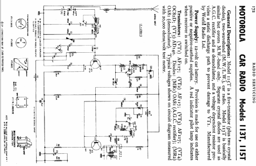 115T; Motorola; London (ID = 727059) Car Radio