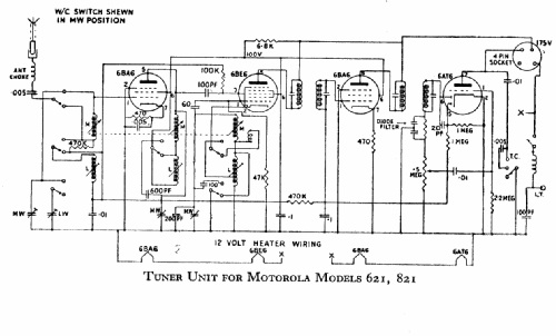 821; Motorola; London (ID = 558796) Car Radio