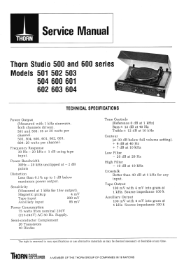 Studio 504 Ambiophonic 500 Series; MRI Thorn Brand (ID = 2957281) Radio