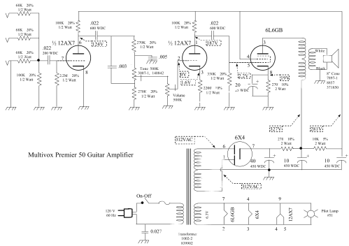 Premier 50 ; Multivox Corporation (ID = 1287202) Ampl/Mixer