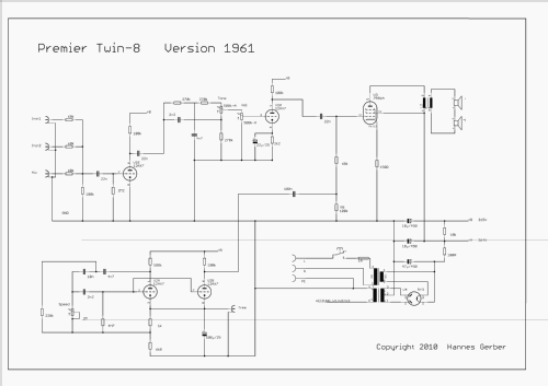 Premier Twin-8 ; Multivox Corporation (ID = 1822105) Ampl/Mixer