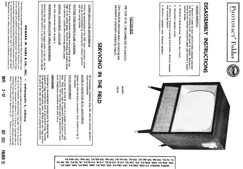 Television Receiver 721CMS; Muntz TV Inc.; (ID = 1864687) Television