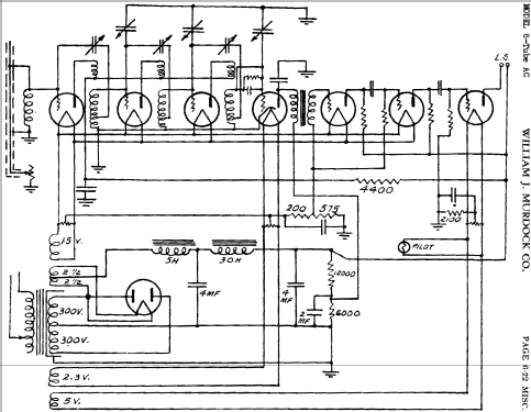 8 Tube AC ; Murdock, WM.J. Co.; (ID = 454952) Radio