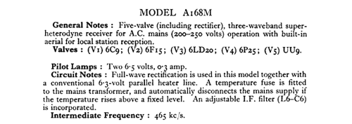 A168M; Murphy Radio Ltd.; (ID = 545390) Radio