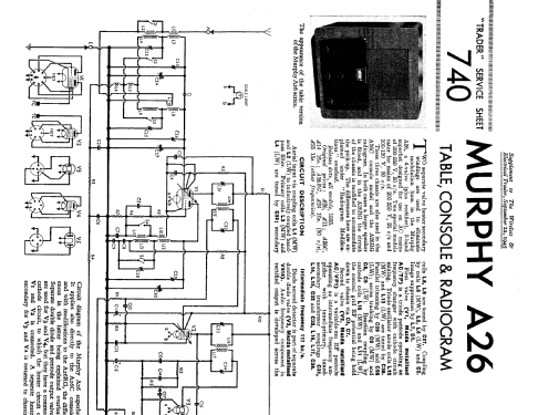 A26; Murphy Radio Ltd.; (ID = 2180165) Radio