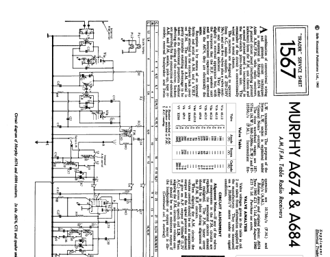 A674; Murphy Radio Ltd.; (ID = 1328397) Radio