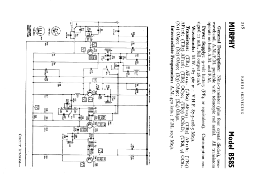 B585; Murphy Radio Ltd.; (ID = 721127) Radio