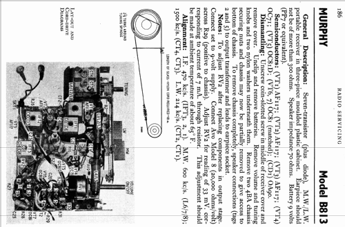 B813; Murphy Radio Ltd.; (ID = 769235) Radio