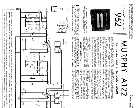 SA122; Murphy Radio Ltd.; (ID = 2277335) Radio