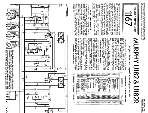 U182R; Murphy Radio Ltd.; (ID = 1051736) Radio