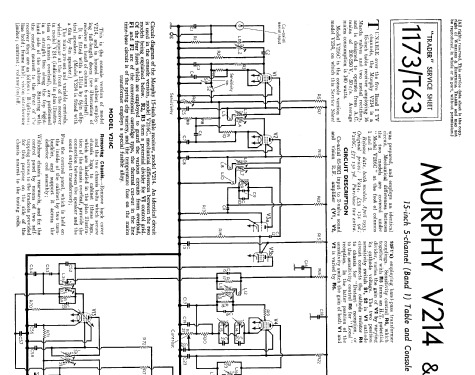 V214; Murphy Radio Ltd.; (ID = 1053500) Télévision