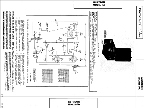 PX ; Musitron Co., 'The', (ID = 844004) Sonido-V