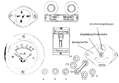 Universal-Röhrenprüfer System Sticht D.R.G.M.; Nagel, Wilhelm; (ID = 466248) Equipment