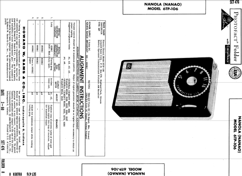 NRC 6TP-106; Nanaola Nanao Radio (ID = 554910) Radio