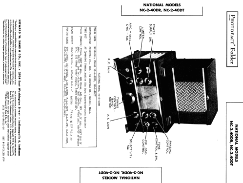 NC-2-40DR; National Company; (ID = 990868) Amateur-R