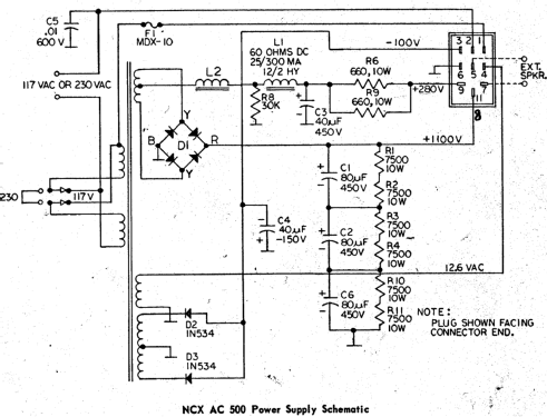 Power Supply NCX AC 500; National Company; (ID = 2068703) Power-S