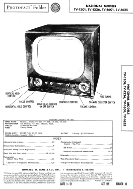 TV-1201; National Company; (ID = 2821993) Television