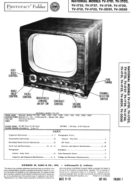 TV-1701; National Company; (ID = 2956849) Fernseh-E