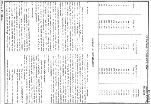 NC-TV7M ; National Company; (ID = 728457) Television