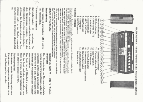 4 Band-Transistorkoffer Art.Nr. 949/450; Neckermann-Versand (ID = 2160841) Radio