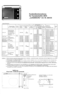 Luxemburg Fixomat-AFC 829/250 Körting Ch= 28145 B Best.Nr. 829/Y25; Neckermann-Versand (ID = 2819691) Radio