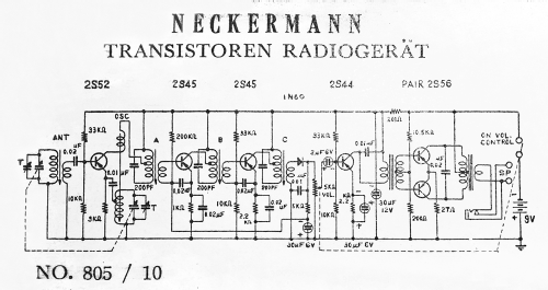 Transistor Six 6T-160 Art.Nr. 805/10; Neckermann-Versand (ID = 1439942) Radio