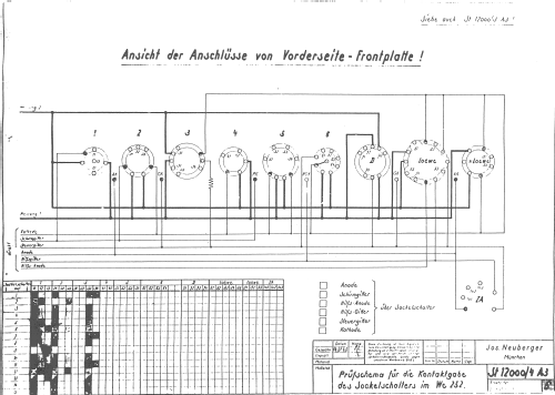 Universal Röhrenprüfgerät WE252; Neuberger, Josef; (ID = 805951) Equipment