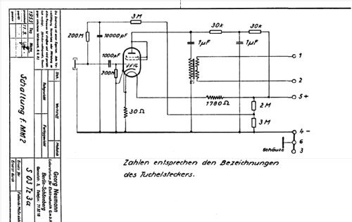 Meßmikrofon MM2; Neumann, Georg, (ID = 1869114) Mikrofon/TA