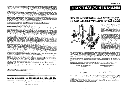 UKW-Superspulensatz SSp222; Neumann, Gustav; (ID = 1111714) mod-past25