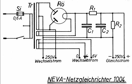 Netzgleichrichter 1004; NEVA, Dr. Vatter KG; (ID = 284453) teaching