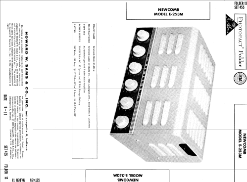 E-253M ; Newcomb Audio (ID = 598648) Ampl/Mixer