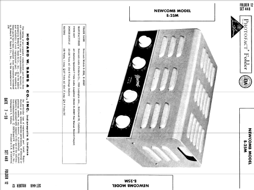E-25M ; Newcomb Audio (ID = 689807) Ampl/Mixer