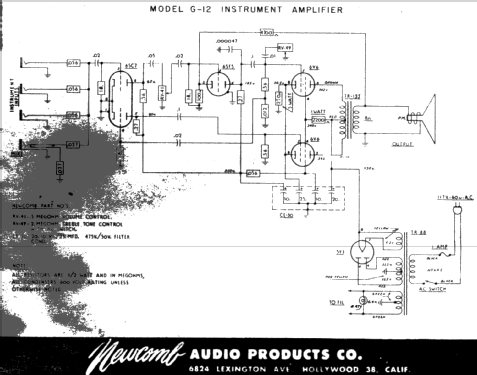 G12 ; Newcomb Audio (ID = 858489) Ampl/Mixer