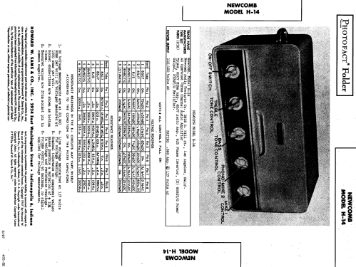 H-14 ; Newcomb Audio (ID = 844431) Radio