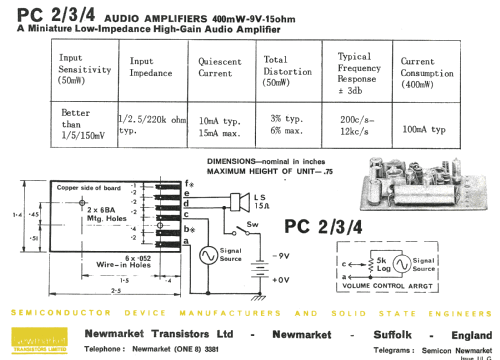 Newmarket Packaged Amplifier PC2; Newmarket (ID = 2636556) mod-past25