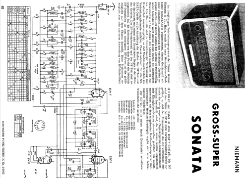 Sonata 52W; Niemann & Co., (ID = 652077) Radio