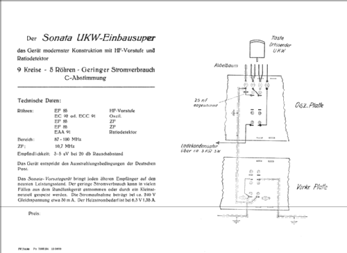 UKW-Vorsatz-Super Sonata UVS54; Niemann & Co., (ID = 38329) Converter