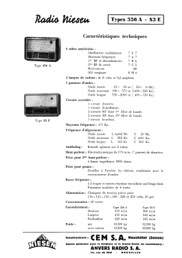 356; Niesen, (ID = 3008881) Radio