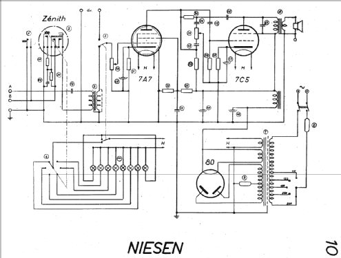 Telefonrundspr. 10 ; Niesen, (ID = 18706) Wired-W