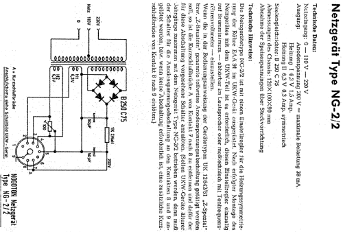 Netzgerät NG-2/2; Nogoton, (ID = 312766) Aliment.