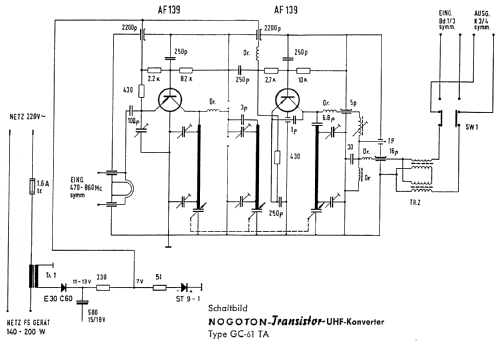 UHF-Konverter GC-61 TA; Nogoton, (ID = 122210) Converter