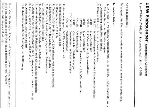UKW-Einbausuper 12642/59 Z-Sdfg-F; Nogoton, (ID = 2515959) Radio