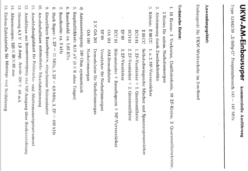 UKW-Einbausuper 12642/59 Z-Sdfg-G; Nogoton, (ID = 2515960) Radio