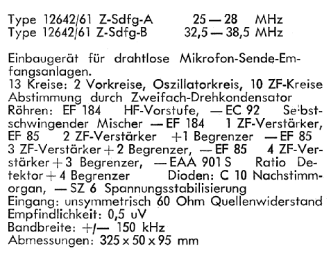 UKW-Einbausuper 12642/61 Z-Sdfg-B; Nogoton, (ID = 1294545) Commercial Re