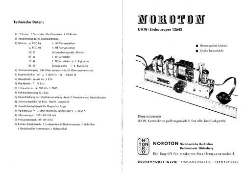 Noroton-UKW-Einbausuper 12642; Nogoton, (ID = 2330589) Converter