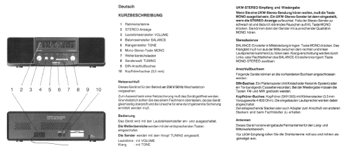 Viola 850 5564 47 10; Nokia Graetz GmbH; (ID = 2710550) Radio