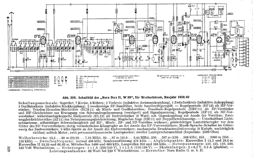 Dux II W89; Nora, Aron, (ID = 35132) Radio