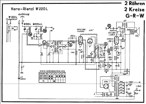 Noracord Rienzi W220; Nora, Aron, (ID = 33442) Radio