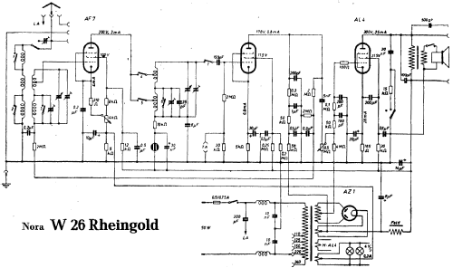 Rheingold W26; Nora, Aron, (ID = 152655) Radio